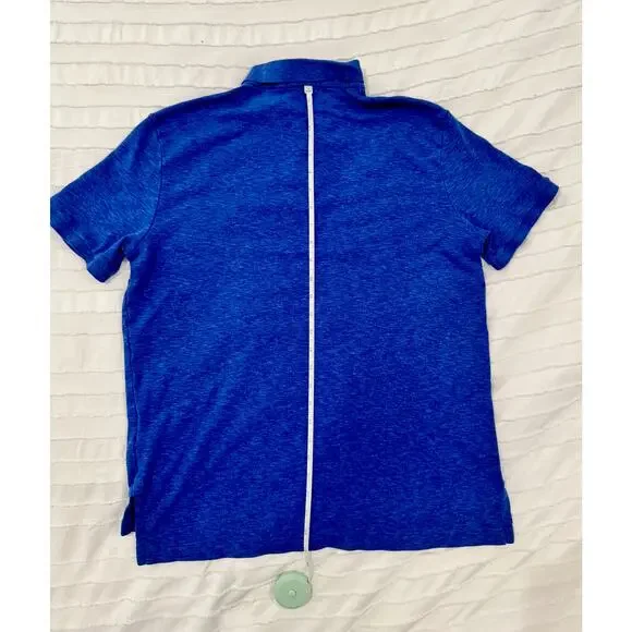 Polo Ralph Lauren Polo Shirt Men’s Large Blue 100% Cotton Americana Preppy - Picture 14 of 16